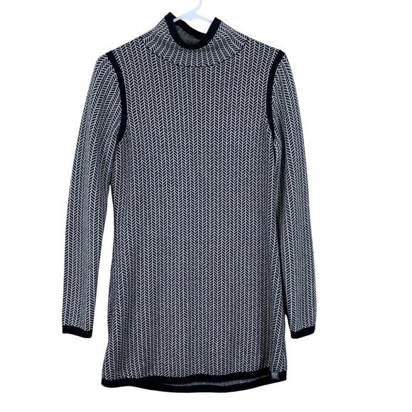 Title Nine Barra Herringbone Merino Wool Tunic Sweater - Size Small - Picture 1 of 8